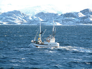 Image showing Vessel at sea