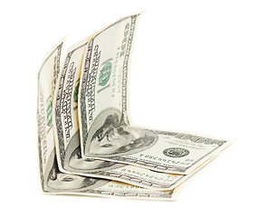 Image showing Crumpled dollars