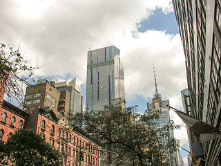 Image showing New York City street buildings