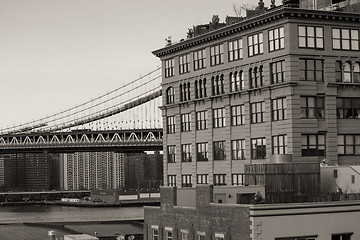 Image showing Group of Buildings in Downtown Manhattan - New York City