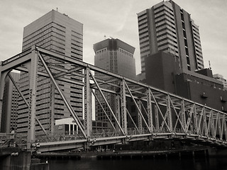 Image showing Architectural detail of Tokyo, Black and White view