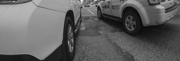 Image showing Yellow Cabs in New York City Streets