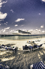 Image showing Colors of Grand Turk Beach