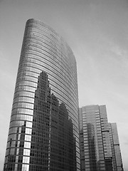 Image showing Architectural detail of Tokyo, Black and White view