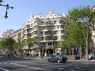 Image showing BARCELONA - APRIL 28: The facade of the house Casa Batllo on Apr