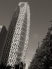 Image showing Architectural detail of Tokyo, Black and White view