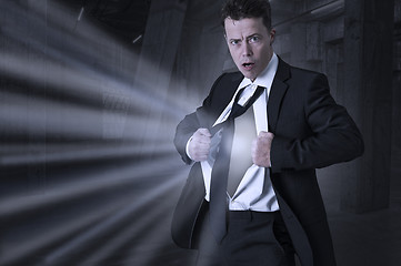 Image showing Businessman with supernatural powers