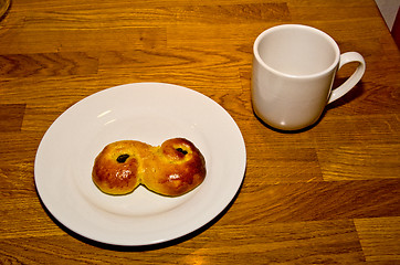 Image showing Bread and coffee