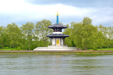 Image showing Peace Pagoda, London