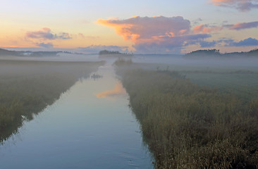 Image showing Mist over Blue River