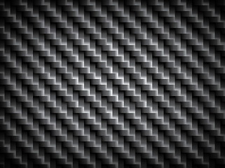 Image showing Carbon fiber texture, bound crosswise fibers background, EPS10