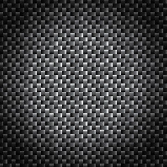 Image showing Carbon fiber texture, bound crosswise fibers background, EPS10