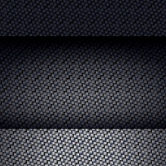 Image showing Carbon fiber texture, bound crosswise fibers background, EPS10