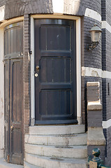 Image showing black door