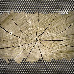 Image showing perforated metal background