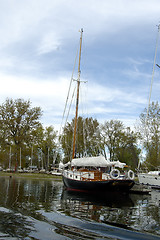 Image showing Boat in a Marina