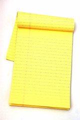 Image showing Yellow Notepad