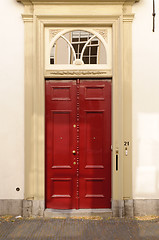 Image showing red door