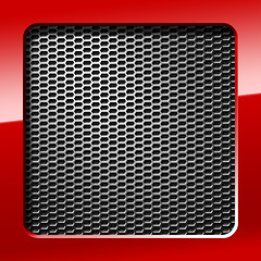 Image showing metal honeycomb grid