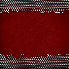 Image showing perforated metal background