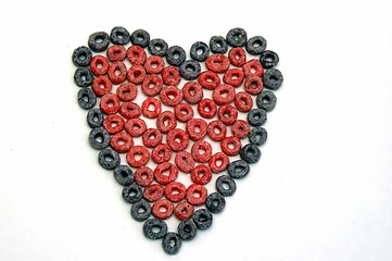 Image showing Fruit Loop Heart