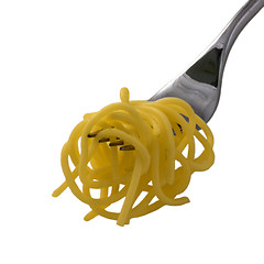 Image showing Spaghetti on a fork