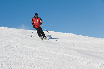 Image showing Skier on the slope