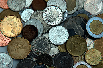 Image showing World coins