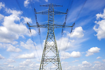 Image showing pylons electric energy