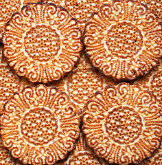 Image showing Sweet cookies as background