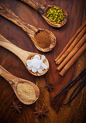 Image showing Aromatic food ingredients for baking cookies