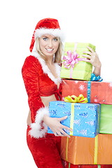 Image showing Christmas woman