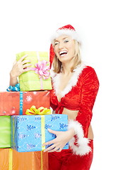 Image showing Xmas woman