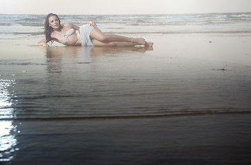 Image showing Beauty at the beach