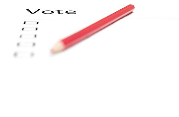 Image showing Voting bulletin