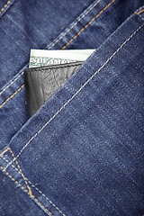 Image showing Wallet in jeans