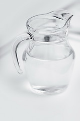 Image showing Glass can with water