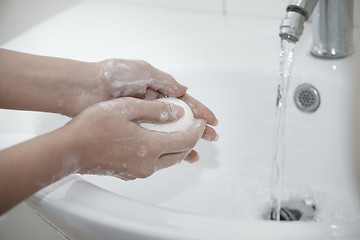 Image showing Washing hands