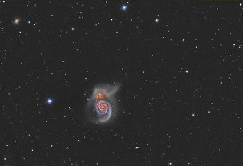 Image showing M51 Whirlpool Galaxy