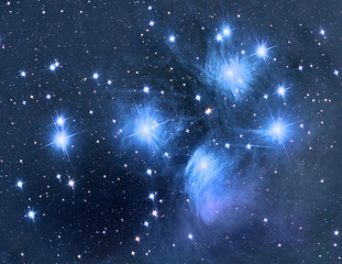 Image showing M45 Pleiades