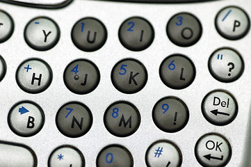 Image showing Number keypad Closeup