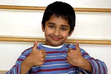 Image showing Double Thumbs up