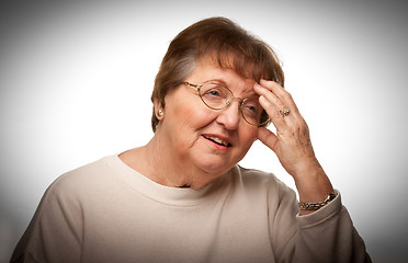 Image showing Senior Woman with Aching Head