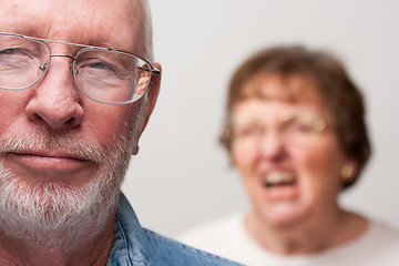 Image showing Senior Couple in an Argument