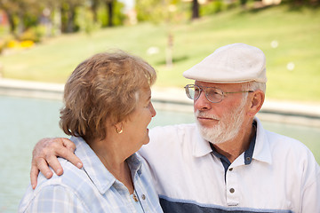 Image showing Happy Senior Couple in The Park