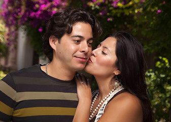 Image showing Happy Attractive Hispanic Couple At The Park