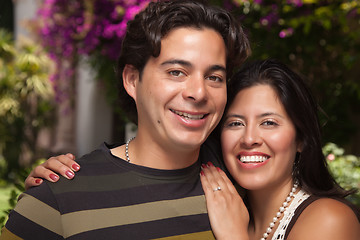 Image showing Happy Attractive Hispanic Couple At The Park