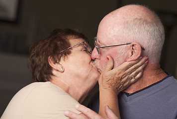 Image showing Happy Senior Couple Kissing