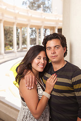 Image showing Happy Attractive Hispanic Couple At The Park