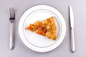 Image showing Pizza on plate